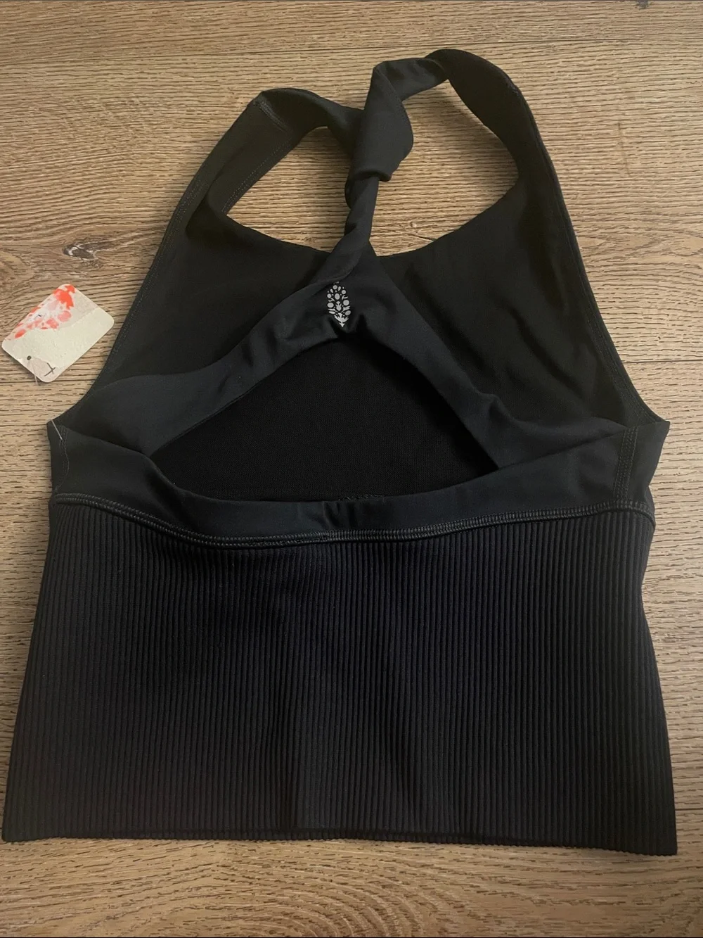 Carpe Diem Racerback Crop Jersey & Rib Camisole in black